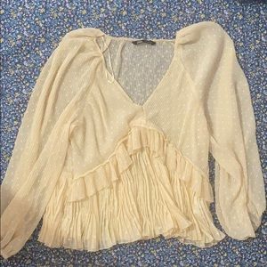 Puffy soft pink XL Zara dress shirt